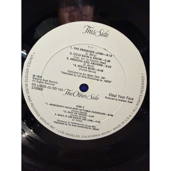 Grateful Dead Steal Your Face Original Vinyl 2xLP GD-LA620-J2 1976  Garcia Weir - Picture 11 of 15